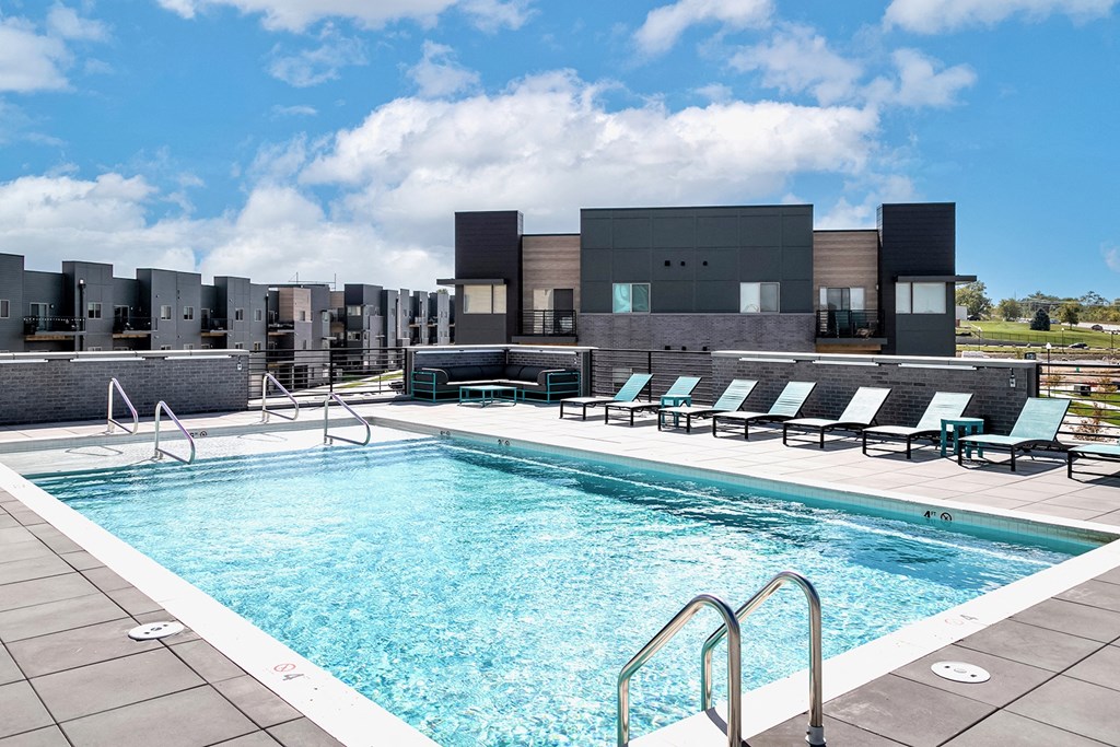 Resort-Style Pool at Edge 204 in West Omaha, NE