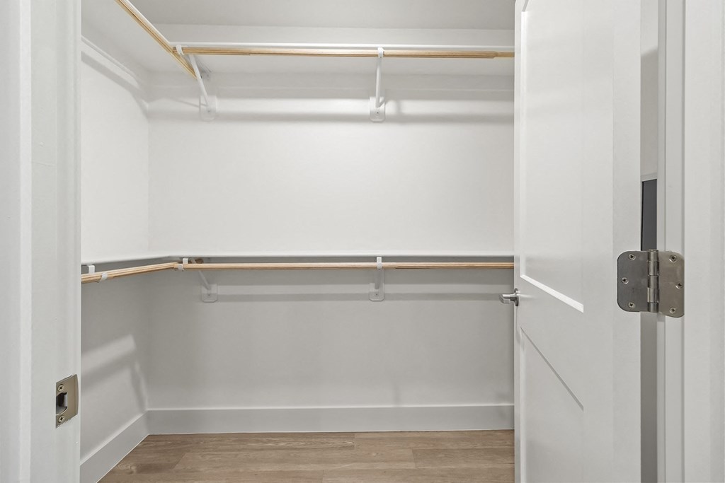 Large closets at G at Market in Bentonville, AR