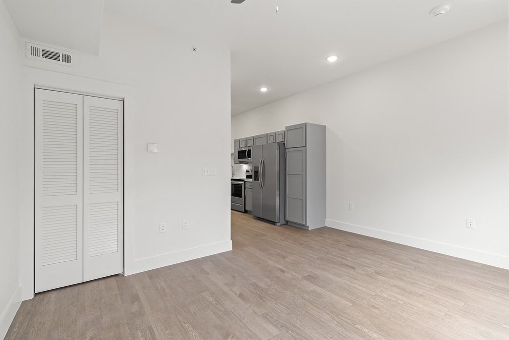 One and two bedroom apartment homes with large Windows at G at Market in Bentonville, AR