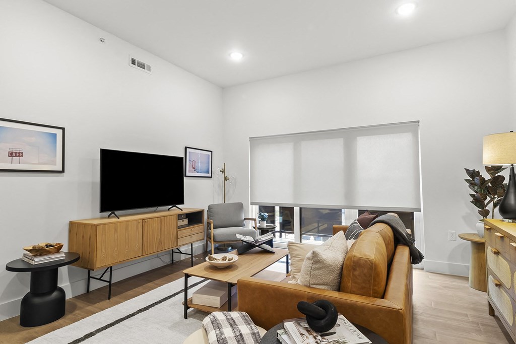 One and two bedroom apartment homes with large Windows at G at Market in Bentonville, AR