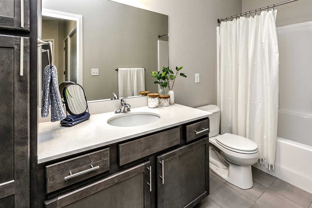 Bathroom at Hanover Flats in Bennington, NE
