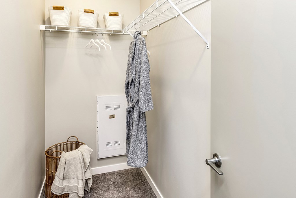Walk-in Closet at Hanover Flats in Bennington, NE
