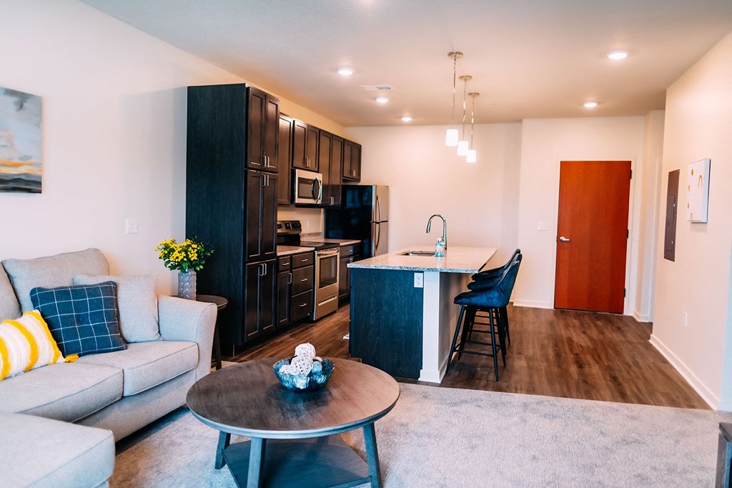 Studio, one and two bedroom apartment homes at Heartland Flats in Beatrice, NE