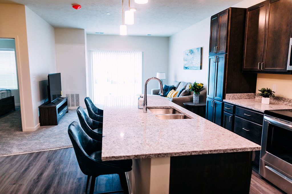 Studio, one and two bedroom apartment homes at Heartland Flats in Beatrice, NE