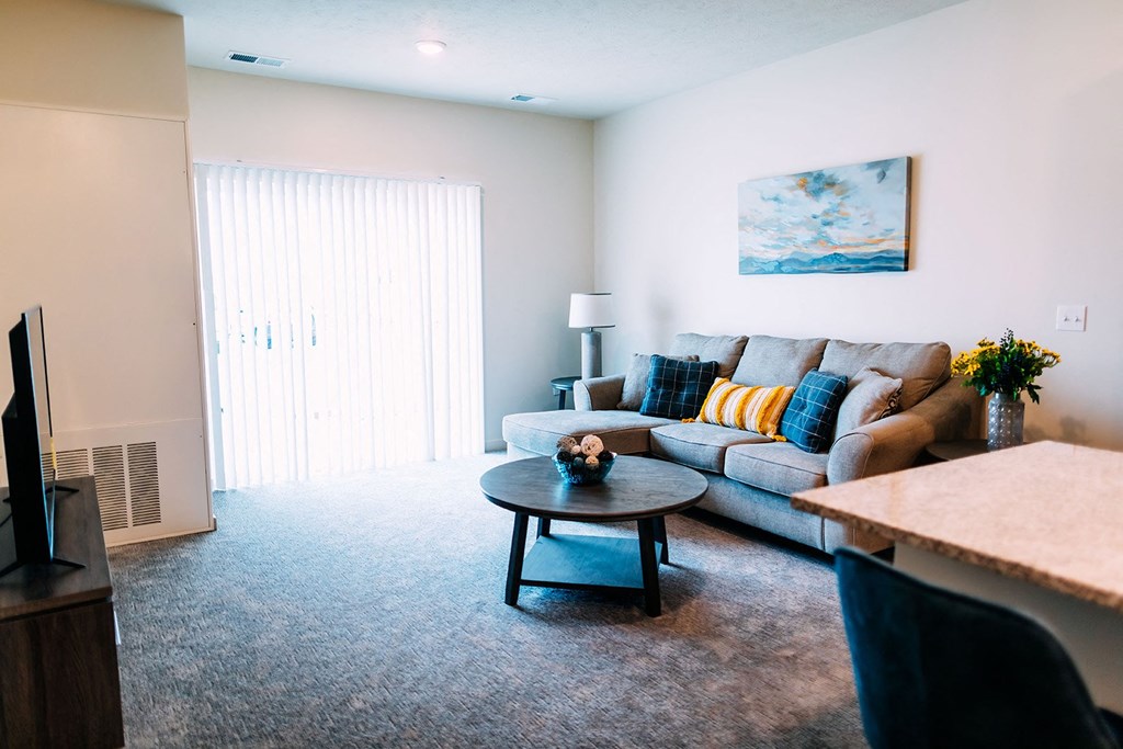 Studio, one and two bedroom apartment homes at Heartland Flats in Beatrice, NE