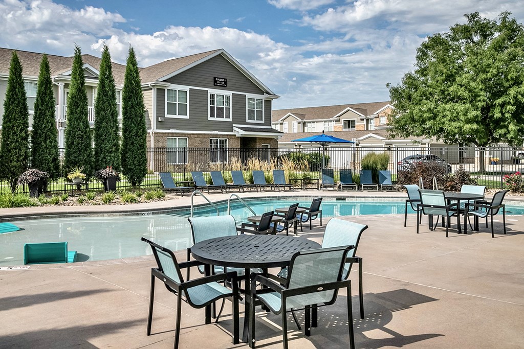 Relaxing Pool Relaxing Pool at Legacy Commons Apartments in Omaha, NE
