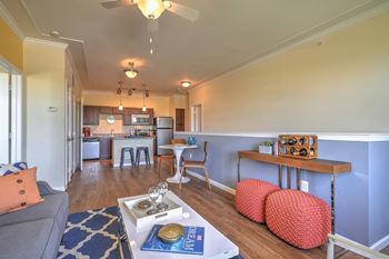 Wood Laminate Flooring at The Lodge at Heritage Lakes in Lincoln, NE