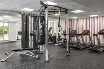 24-Hour Fitness Center at The Nexus at Gray's Landing in Downtown Des Moines, NE