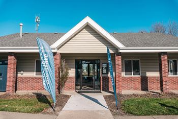 Community clubhouse exterior at Northridge Apartments in Gretna, NE