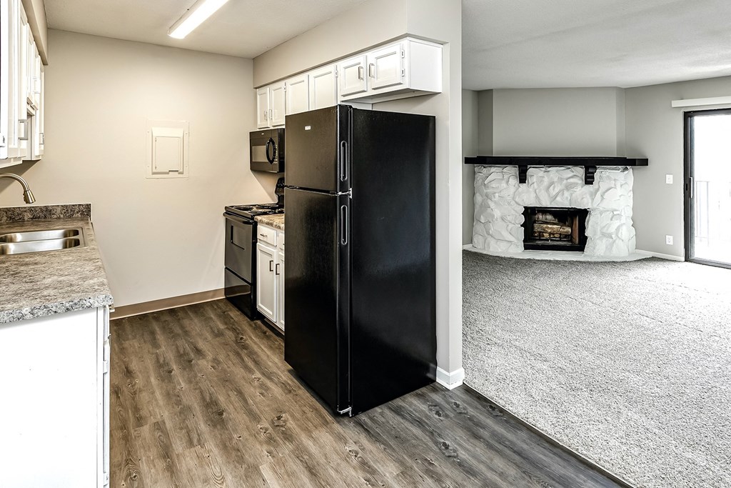 Remodeled one and two bedroom apartments at Oakwood Trail Apartments in Omaha, NE
