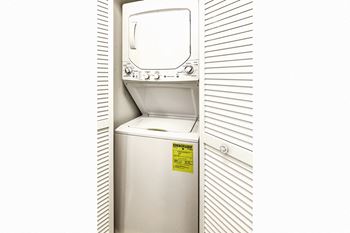 In-unit washer and dryer at Oakwood Trail Apartments in Omaha, NE