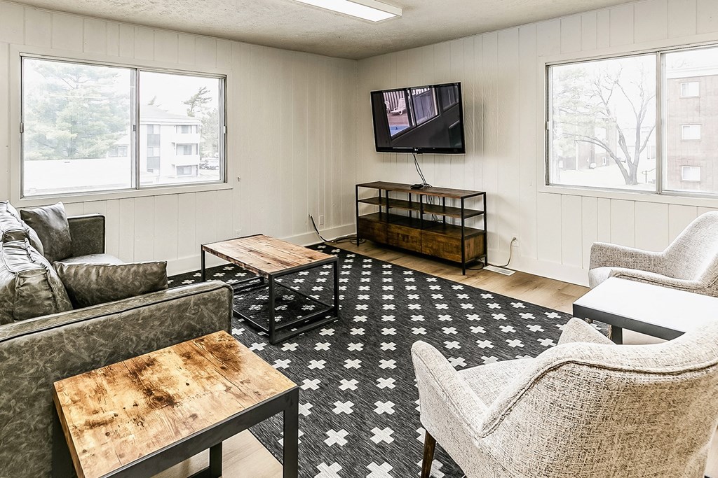 Community Clubhouse at Old Mill Apartments in Omaha, NE