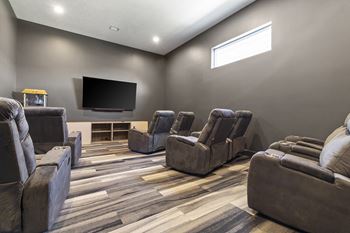 Private Screening Room at Page Living Pinnacle Hills in Rogers, AR