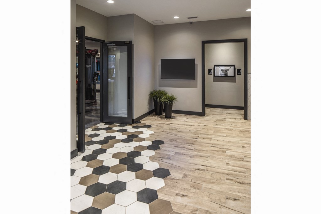 Community clubhouse interior Community clubhouse exterior at Park125 West Dodge in Omaha, NE