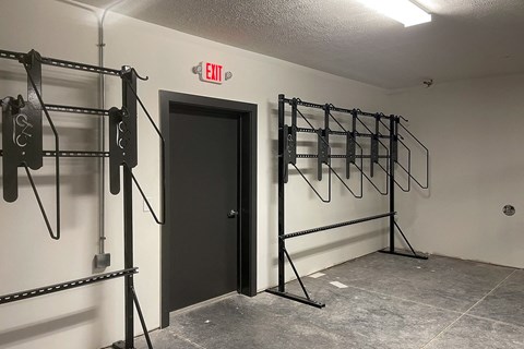 Bike storage at Park125 in Omaha, NE