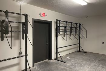 On-site bike storage at Park125 in Omaha, NE