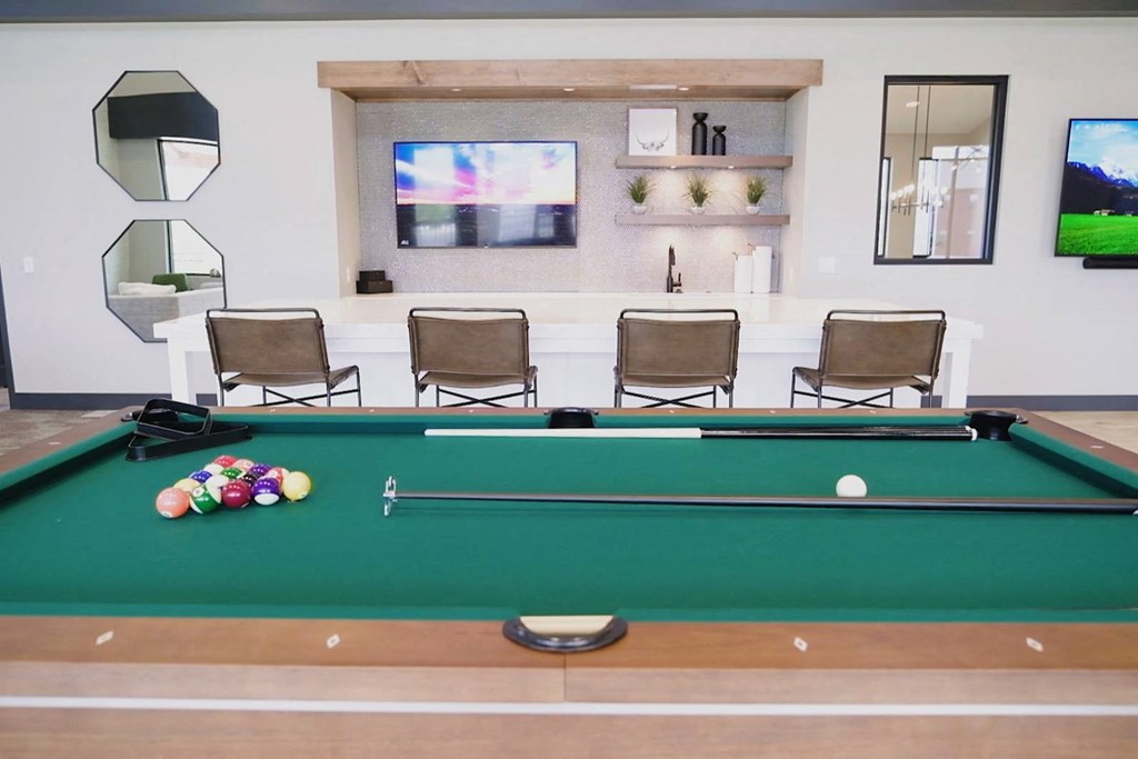 Community clubhouse interior at Park125 West Dodge in Omaha, NE