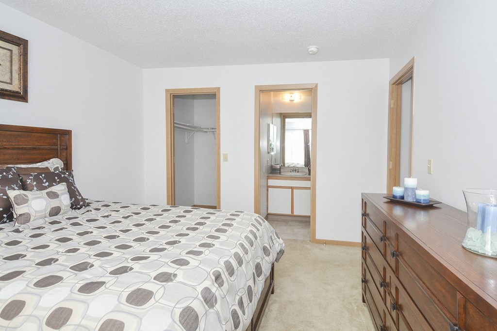 One, two and three bedroom apartment homes at Park West in Omaha, NE