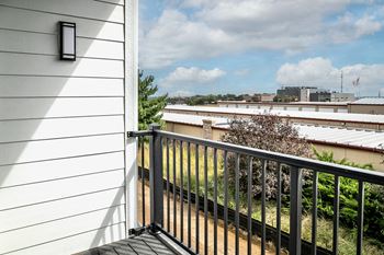 Balcony with view at The Parker in Papillion, NE