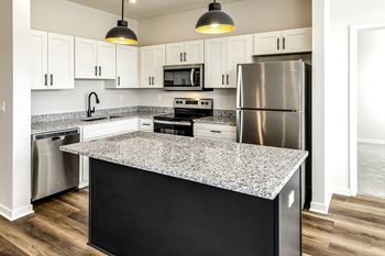 Granite countertops at The Parker in Papillion, NE