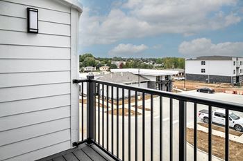 Balcony with view at The Parker in Papillion, NE