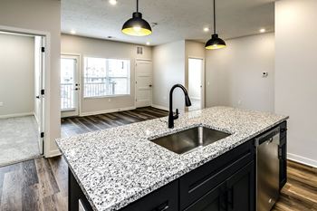Granite countertops at The Parker in Papillion, NE