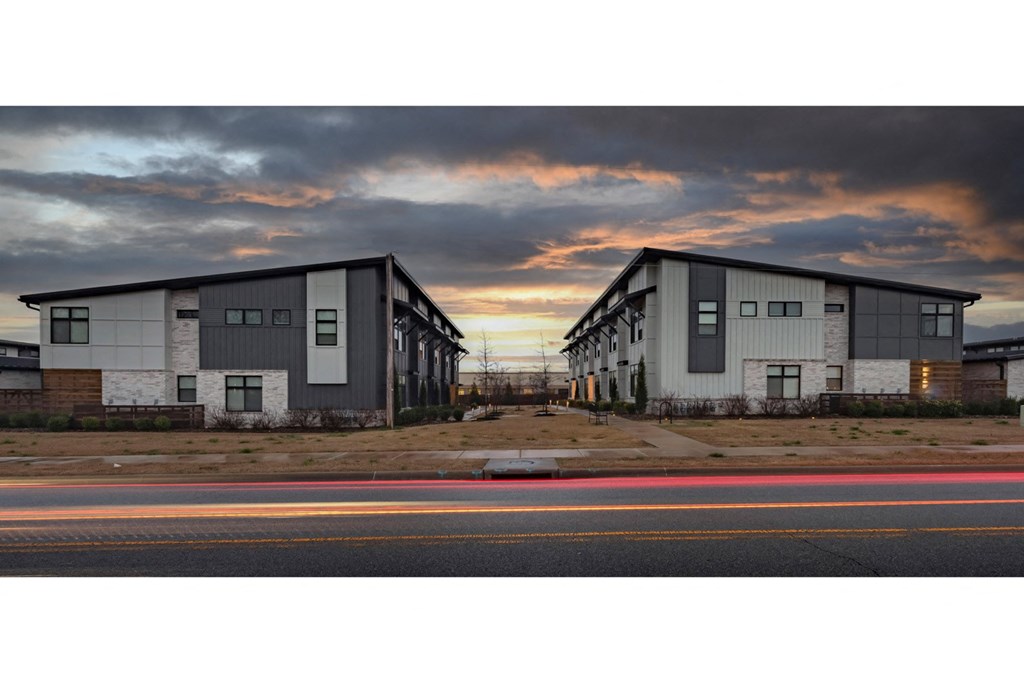 Three bedroom contemporary townhomes at Parkside Row in Bentonville, AR