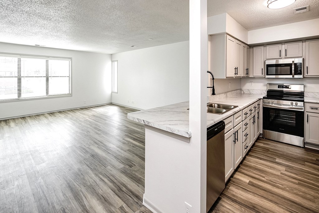 Renovated Kitchen at Parkwood Terrace in Omaha, NE