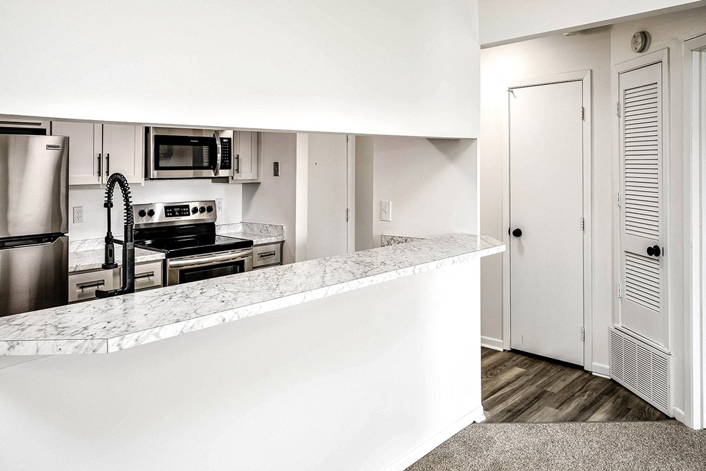 Remodeled one and two bedroom apartment homes at Parkwood Terrace in Omaha, NE