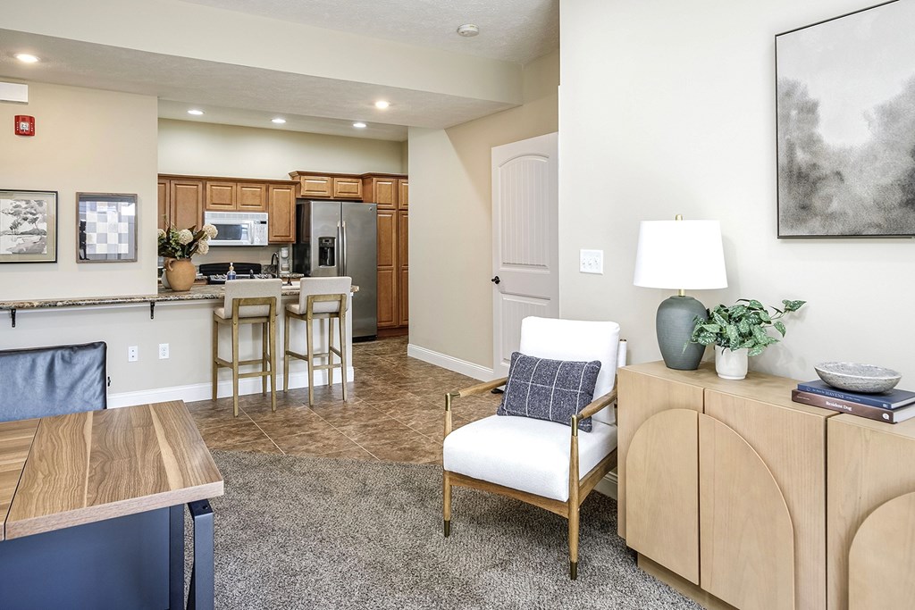 Living Rooms with 9' Ceilings at Residences at Oak Pointe in Grand Island, NE
