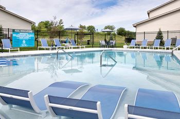 Pool With sundeck at Sandstone Villas Apartments, Omaha