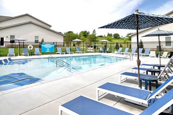 Resort-Style Pool at Sandstone Villas Apartments, Omaha, NE 68116