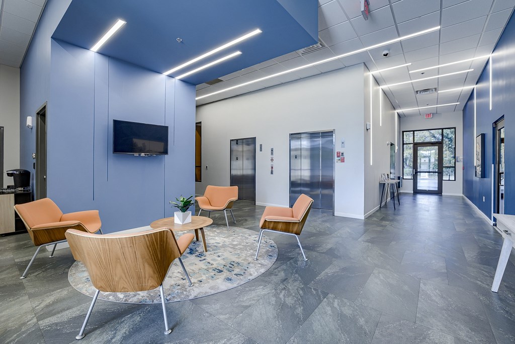 Lobby at Square at 48 in Lincoln, NE