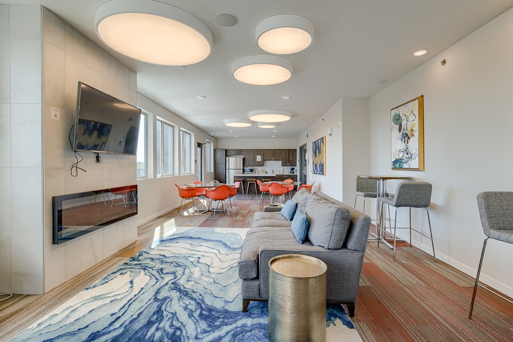 Resident Lounge at Square at 48 in Lincoln, NE