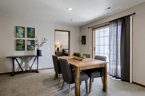 One and two-bedroom apartment homes featuring efficient appliances, patios and balconies, vaulted ceilings and more at Standing Bear Apartments in Omaha, NE