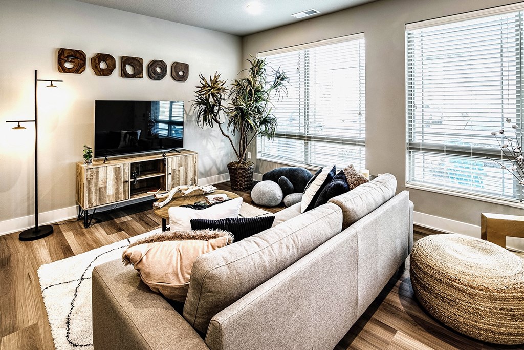 Living Room at Sterling Prairie Trail North in Ankeny, IA
