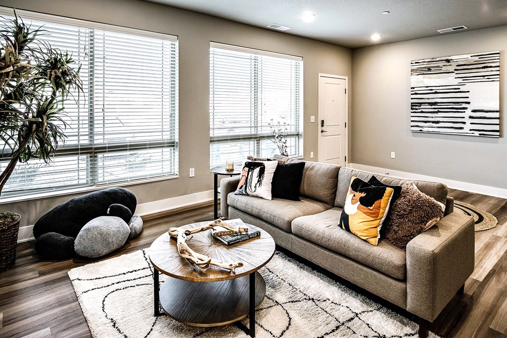 Living Room at Sterling Prairie Trail North in Ankeny, IA