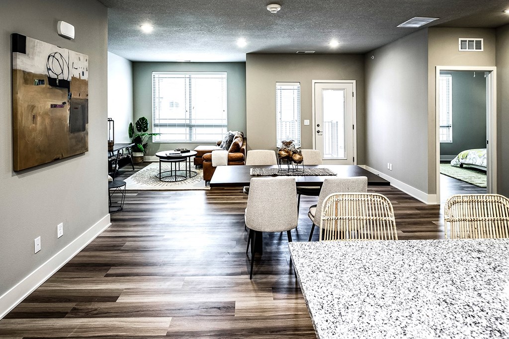 Living Room at Sterling Prairie Trail North in Ankeny, IA