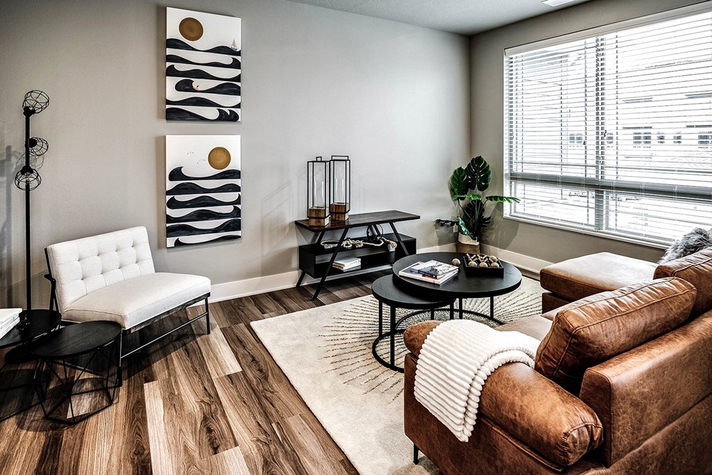 Living Room at Sterling Prairie Trail North in Ankeny, IA