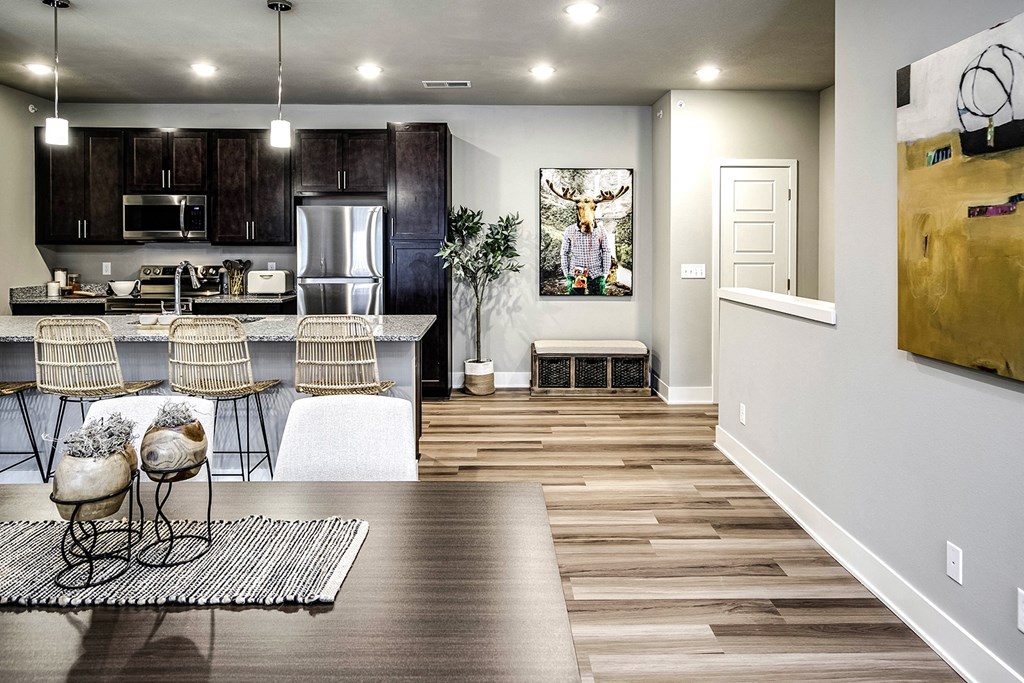 Living Room at Sterling Prairie Trail North in Ankeny, IA