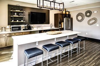 Clubhouse kitchen at Sterling at Prairie Trail in Ankeny, IA
