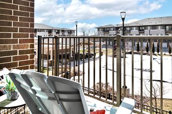 Balcony at Sterling Prairie Trail North in Ankeny, IA