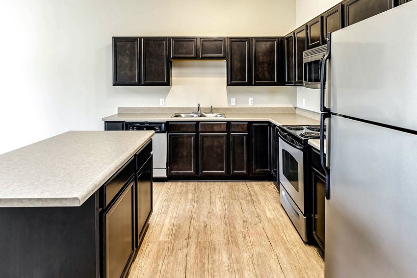 Kitchen Kitchen with stainless steel appliances at Tamarin Ridge in Lincoln, NE