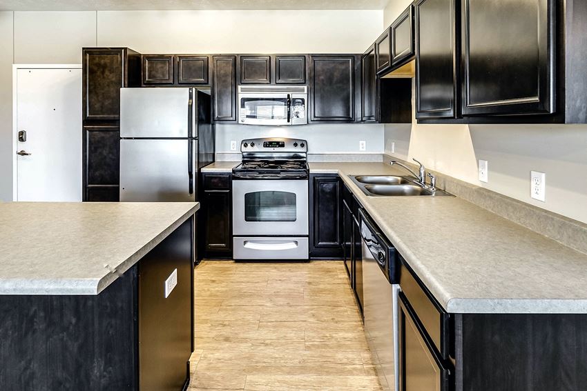 Kitchen Kitchen with stainless steel appliances at Tamarin Ridge in Lincoln, NE