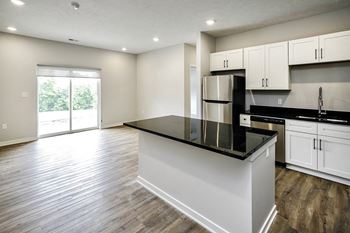 Spacious one and two-bedroom apartments featuring three interior schemes, granite countertops, stainless steel appliances, large kitchens, high-end lighting, vinyl plank flooring and much more at The Brink at Ridgeview in Plattsmouth, NE
