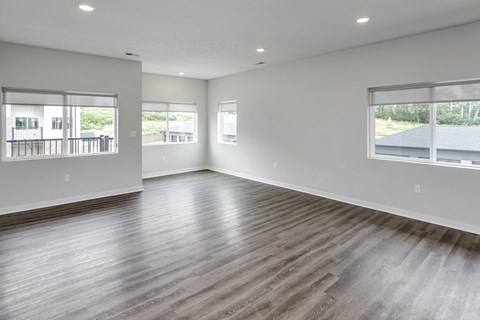 Spacious one and two-bedroom apartments featuring three interior schemes, granite countertops, stainless steel appliances, large kitchens, high-end lighting, vinyl plank flooring and much more at The Brink at Ridgeview in Plattsmouth, NE