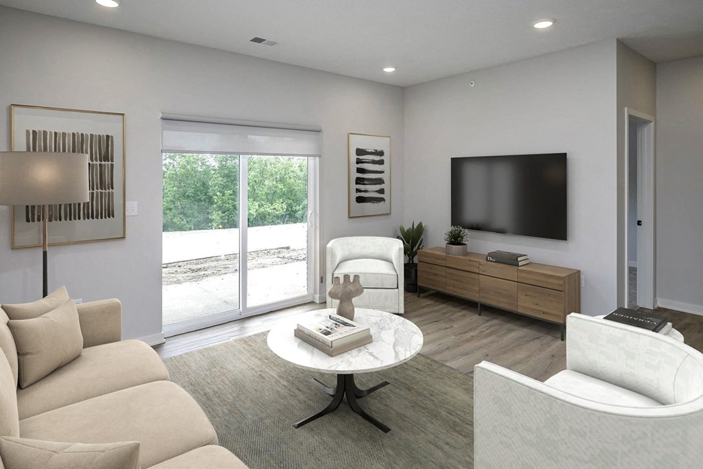 Spacious one and two-bedroom apartments featuring three interior schemes, granite countertops, stainless steel appliances, large kitchens, high-end lighting, vinyl plank flooring and much more at The Brink at Ridgeview in Plattsmouth, NE