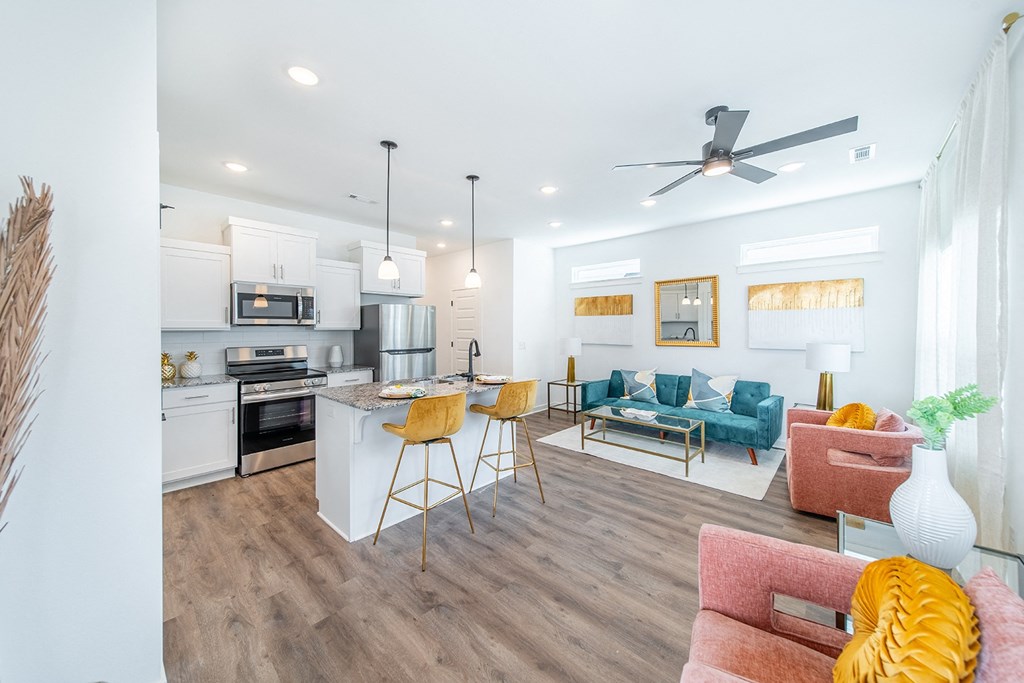 Living Room at The Grove in Rogers, AR