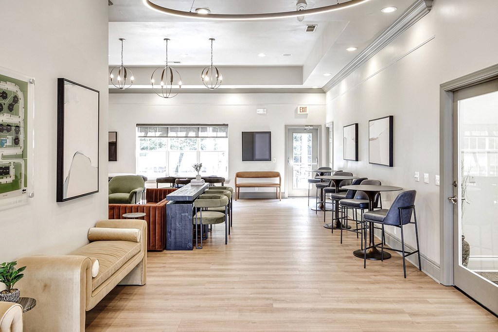 Clubhouse passage at The Landings Apartments, Bellevue, NE, 68123