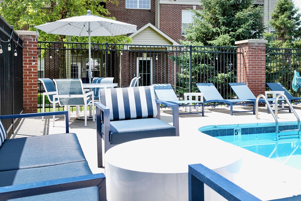 Swimming pool at The Landings Apartments, Bellevue, Nebraska